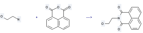1H-Benz[de]isoquinoline-1,3(2H)-dione,2-(2-hydroxyethyl)- can be prepared by naphthalene-1,8-dicarboxylic acid anhydride, 2-amino-ethanol at the temperature of 100 °C